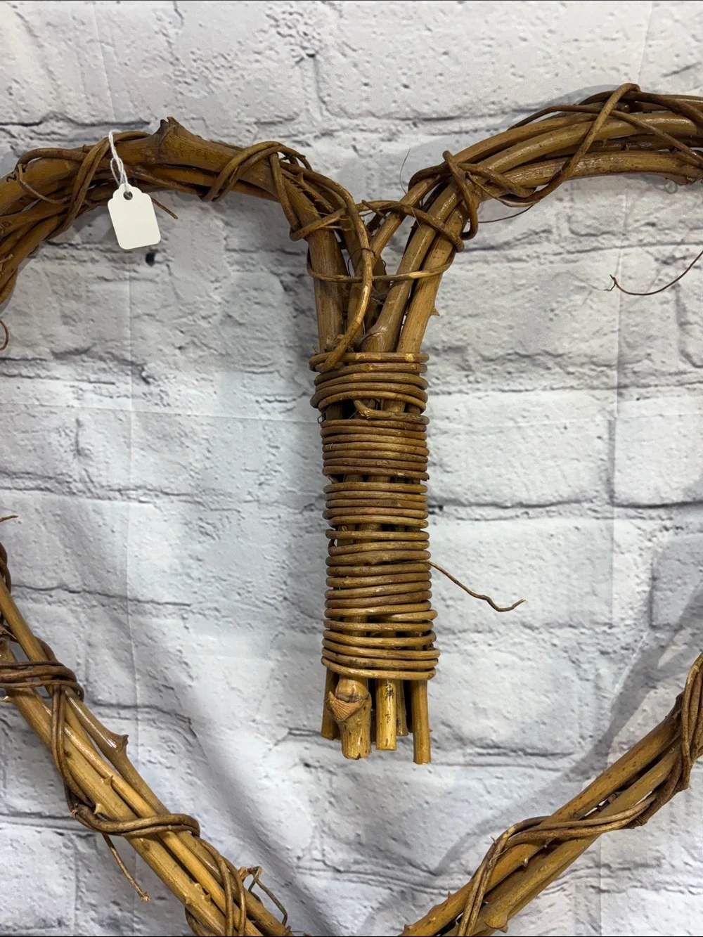 Marshalls Wicker Heart Wall Decor in Brown wood